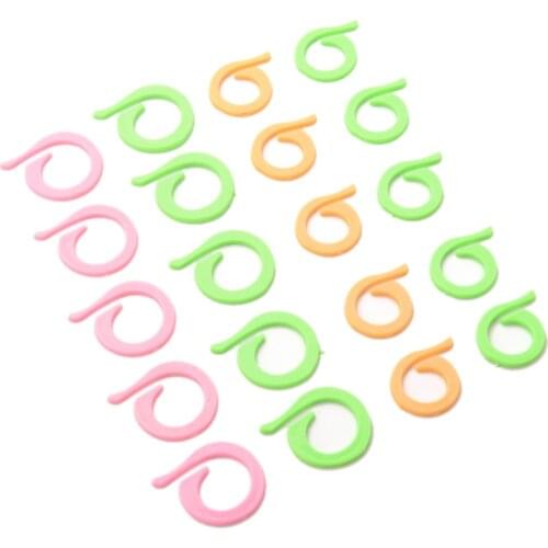 20 PCS (10S+10L) Plastic Knitting Crochet Locking Stitch Markers Crochet Latch Knitting Tools