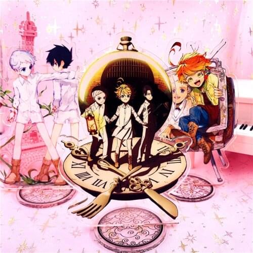Anime Yakusoku no The Promised Neverland Emma Norman Ray Acrylic Stand Figure Desktop Decoration Collection Model Toy Doll Gifts