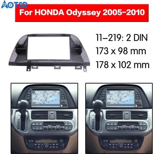 Car Radio Fascia frame For HONDA Odyssey 2005-2010 Dash Facia Panel Stereo Audio Bezel dash Mount DVD Player Kit Auto Stereo CD