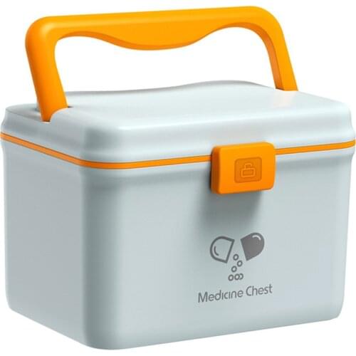 Large medicine box pp environmental protection suitcase double-layer household bag portable suitcase Safety protection toolbox