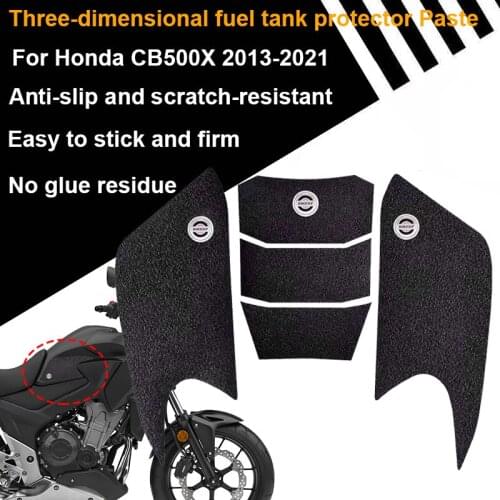 CB500X 2013-2018 Motorcycle Anti-slip Side Tank Pads Gas Knee Grip Traction Pad Protector Sticker For Honda CB 500X 2019-2021