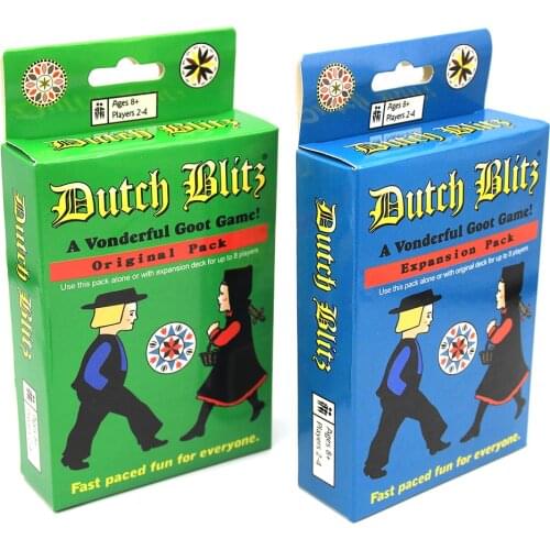 Dutch Blitz Original and Expansion Pack Set Card Game Board Include 160 Cards and Rules Great Family Game Toy Gift