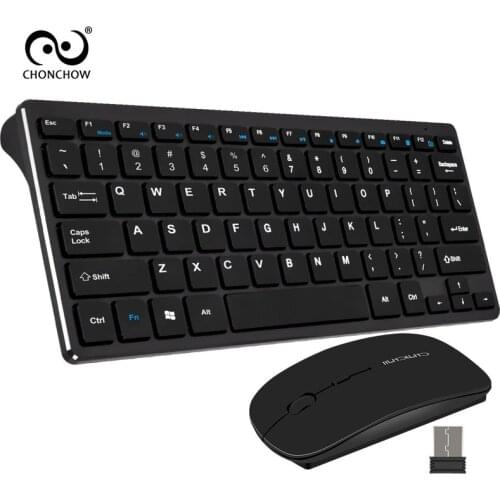 Wireless Keyboard and Mouse Combo 2.4 GHz Wireless Mouse Multimedia Keys for PC Windows XP /7/8/10 Android Smart TV Box