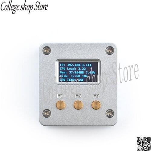 NanoPi NEO All-metal Aluminum Housing Kit with OLED Display Running Ubuntu