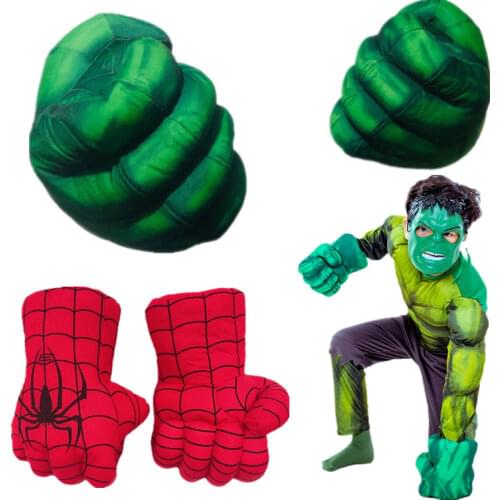 Avengers Thanos/Captain America/Spiderman/Hulk Gloves Cosplay Boy Girl Halloween Carnival Superhero Gloves Fantasy Props