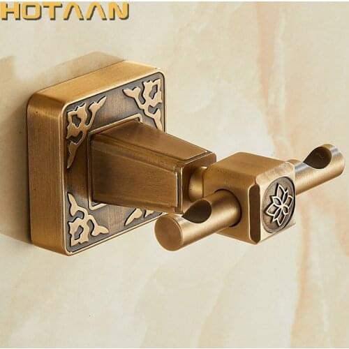 Robe Hook,Clothes Hook,Aluminium Construction with antique brass finish,Wall Mounted Bathroom hook Bathroom Accessories,YT14102