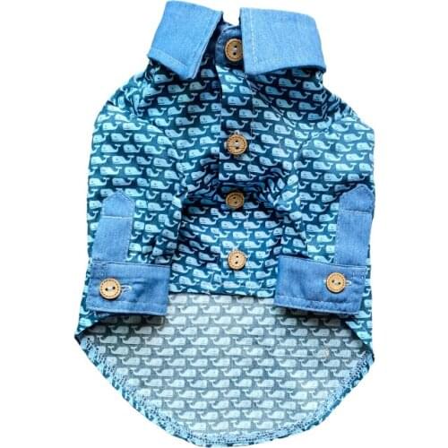 Summer Dog Shirt Small Dog Clothes Pomeranian Poodle Schnauzer Corgi Shiba Inu Samoyed Golden Retriever Big large Dog Clothing