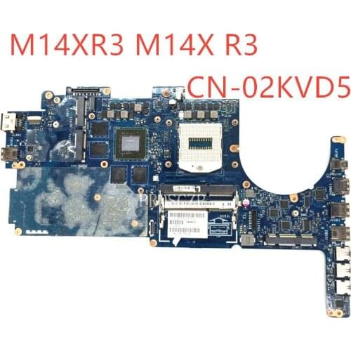 For Dell M14XR3 M14X R3 LA-9201P Laptop Motherboard CN-02KVD5 02KVD5 2KVD5 DDR3 N14E-GE-A1 100% Working well