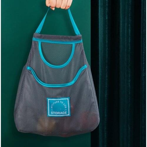 Reusable Hanging Fruit Vegetable Storage Mesh Bag Pouch Home Kitchen Supplies