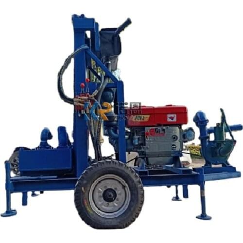 22 Horsepower Diesel Drilling Rig Water Well Drill Machine Home Diamond Core Hot Sale
