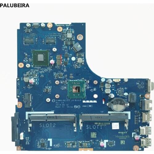 PALUBEIRA Free Shipping ZIWB0/B1/E0 LA-B101P Laptop motherboard For Lenovo B50-30 main board Notebook with CPU