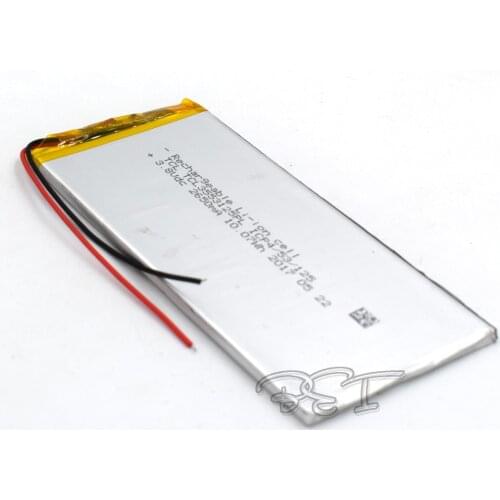 3.7V 3553125 2650mAh Rechargeable Li-polymer lithium Lipo Li-ion Cell battery For tablet digital Set PSP Notebook Powerbank Port