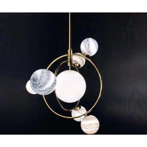 Simple Clothing Store Dream Planet Living Room Italian Design Bed Multi-headed Bedroom Light Luxury Chandelier