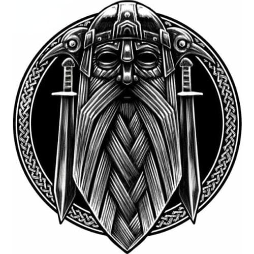 Lifelike Viking Gallery Refrigerator Anti-UV Waterproof Car Stickers Anime Decal Refrigerator Windshield Graphics Accessories