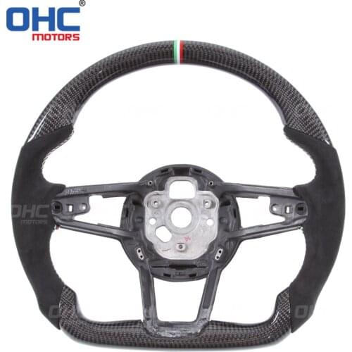 100% Real Carbon Fiber Steering Wheel compatible for A1 A2 A3 A4 A5 S3 S4 RS3 RS4 RS5 RS6 RS7 S line Au-di R8 TT TTRS