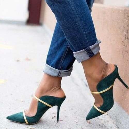 Women Sandals Fashion Heels Sandals Summer Shoes Woman Casual Block Heel Middle Hollow Career Pumps Square heel Women shoes