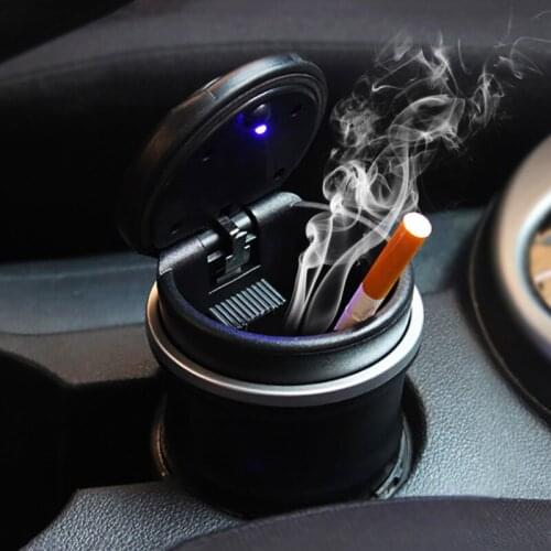 Special For BMW Motors Vehicles Silver Chrome Edge Black Can Car Water Cup Slots Cigarette Ashtray Bin Box Combo Accessories