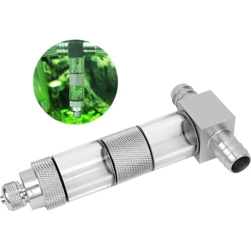 12/16mm Stainless Steel CO2 Diffuser Aquarium Tank External Atomizer Carbon Dioxide Atomizer Regulator Reactor