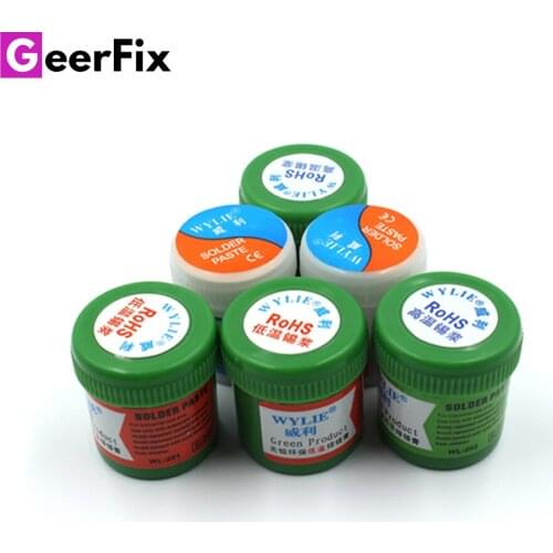 WYLIE Solder Paste Flux Low Medium High Temp 183C Welding Fluxes BGA Soldering Flux 50g Original No Clean Liquid Tin Repair