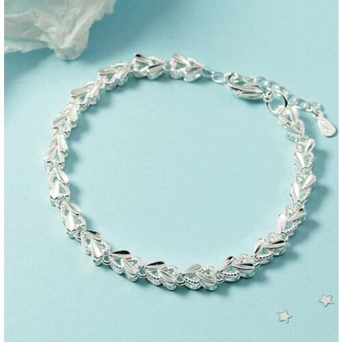 KOFSAC Fashion Bracelets Women 925 Sterling Silver Jewelry Luxurious Romantic Love Bracelet Lady Valentines Day Accessories New