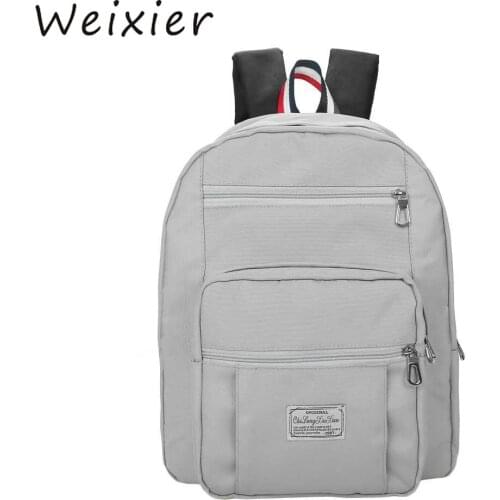 WEIXIER 2019 Backpacks High Quality Backpack Women Canvas Preppy Style Teenage Backpacks for Girls Travel Rucksack Large LL-30