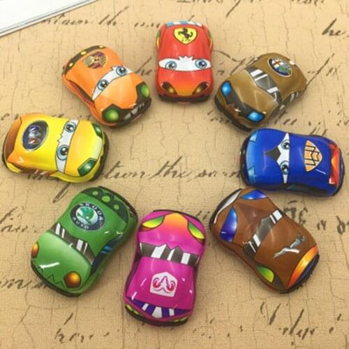 ZOCDOU 3 Pieces Circle Return Car Bus Taxi Small Statue Crafts Figure Ornament Miniatures DIY Decor