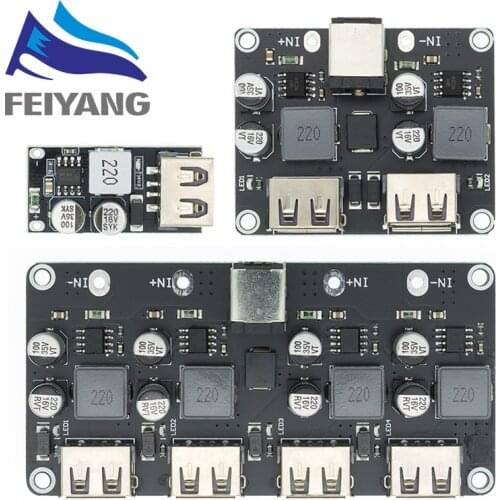 10PCS USB QC3.0 QC2.0 USB DC-DC Buck Converter Charging Step Down Module 6-32V 9V 12V 24V to Fast Quick Charger Circuit Board 5V