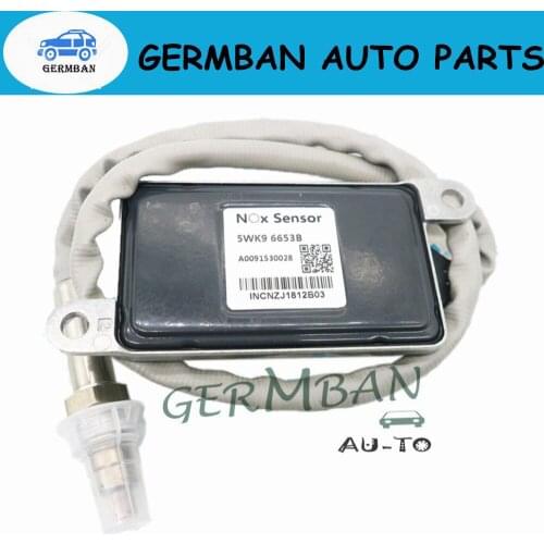 New Manufactured A0091530028 A0091530004 Nitrogen Oxide NOX Sensor 5WK9 6653B For Mercedes benz 24V 59mm