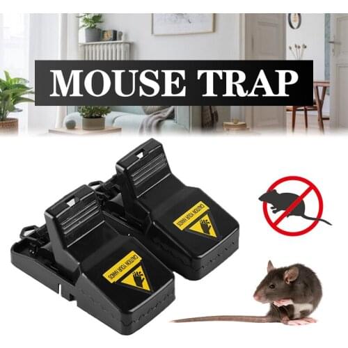 2Pcs Reusable Rat Catching Mice Mouse Traps Mousetrap Bait Snap Spring Rodent Catcher Pest Control Traps Garden Supplies