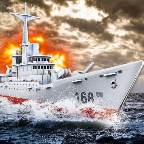 3D aviation Mothership Missile Destroyer Stereo Puzzle Childrens Educational Toy Babys Works is a Beautiful Home Decoration