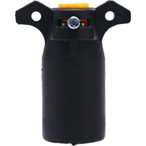 7 Way Round RV Style Trailer Light Plug Connector Adaptor Camper Boat Car