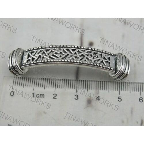 FREE SHIPPING 20pcs 7mmx11mm Antique Silver Bracelet Connector/Center Spacer for Licorice Leather--PAT108AS