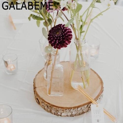 Galabeme DIY wooden Tag Crafts Log Sheet Wedding Decoration Mariage Vintage Christmas Party Table Rustic Wedding Decor