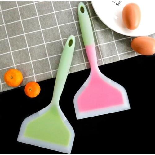 Home Cooking Utensils Silicone Spatulas Beef Meat Egg Kitchen Scraper Wide Pizza Shovel Heat Resistant Non-Stick Food Lifters
