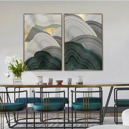 Elegant American Living Room Hallway Painting Model Restaurant Abstract Crystal Porcelain Painting