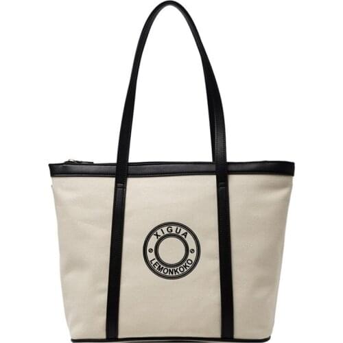 Canvas Women Purse High Quality Tote Bags For Women 2020 Fashion Purses And Handbags Luxury Designer Large Capacity Shoulder Bag