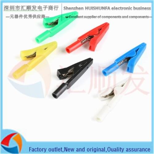 2mm insulated and weldable alligator clip with 2mm jack plug in 2mm test lead/banana test plug