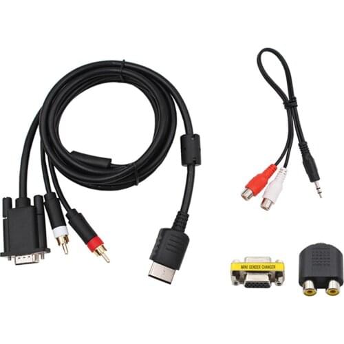 VGA High Definition Cable with Adapter HD Adapter for Sega Dreamcast DC Console Support CRT Monitor, LCD Monitor, LCD TV