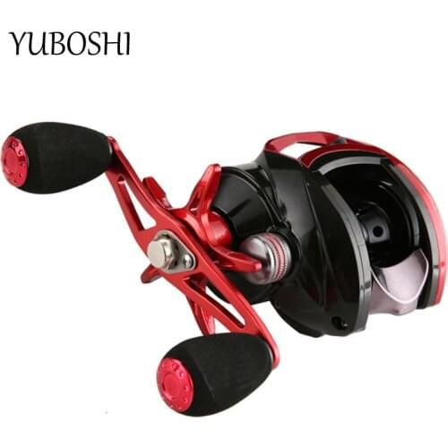 Newest 12+BB Red Baitcasting Fishing Reel Aluminum Alloy Spool 8.1:1Gear Ratio High-speed Carp Fishing Wheel Fishing Coil