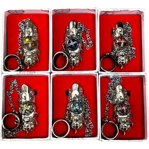 Katekyo Hitman Reborn Vongola Varia Simon Sawada Tsunayoshi Lambo Hibari Kyoya Metal Ring Fingerring Cosplay