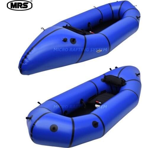[MRS][Tulo]Micro rafting systems blue ultra-light inflatable packraft Kayak boat for fishing go hiking