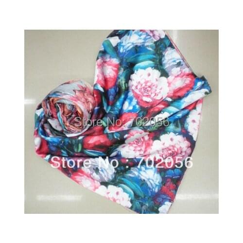 2015 new 2 ply womens Rayon Faux silk Scarf wrap shawl Scarves scarf poncho mixed design 10pcs/lot #3332