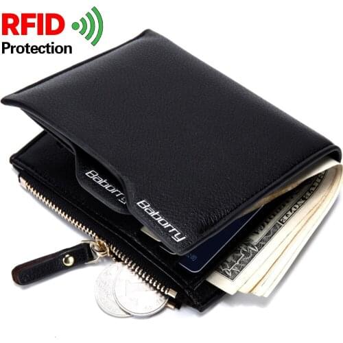 2017 New Mens Wallet Anti - Radio Frequency Identification Card Pack Short Section Wallets Manufacturers Wholesale