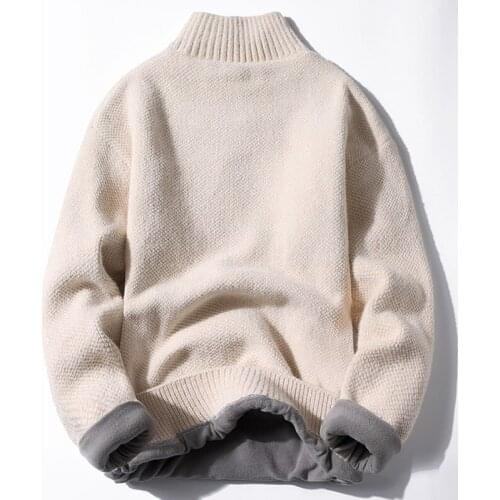 2021 New Men Anti-Pilling Youth Slim Fit Knitting Casual Trendy Coats Solid Color Wool Sweater Cashmere Pullovers Clothes M-3XL