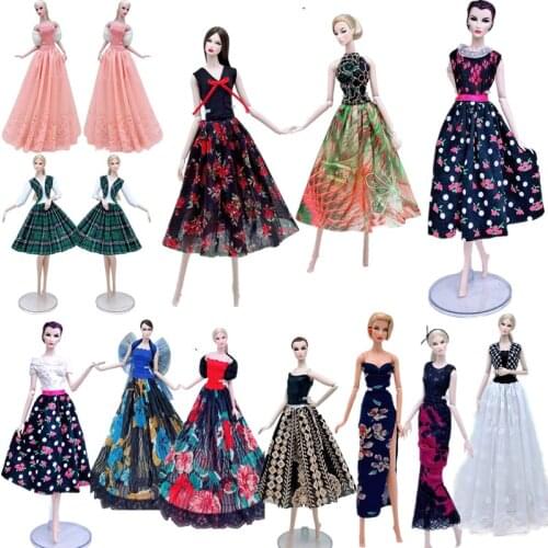 11.5" Doll Clothes Fashion Shirt Skirt Floral Dress For Barbie Clothes Outfits Party Gown 1/6 BJD Dolls Accessories Kid Toy Gift