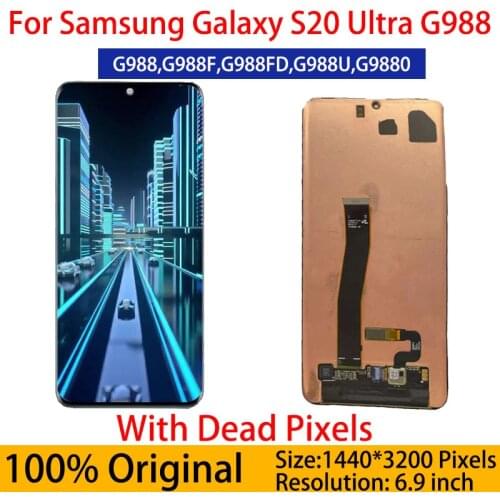 Original used Line point Burn For SAMSUNG Galaxy S8 G950 G950F LCD Display S8 Plus G955 G955F LCD Display Touch Screen Digitizer