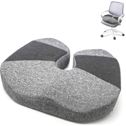 Orthopedic Memory Foam Seat Cushion for Office Chair Pad Car Seat Cushion Hip Massage Coccyx Sitting Pad for Healthy Care