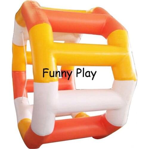 Floating inflatable water roller wheel aqua toys for water play fun inflatable water roller human hamster