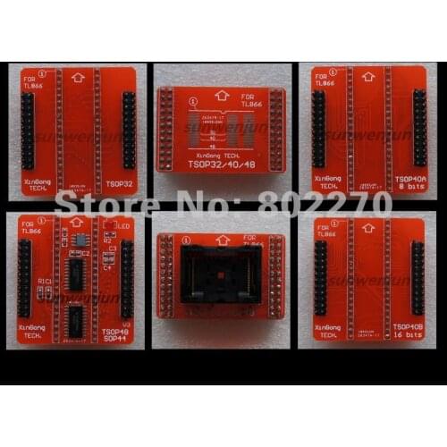 TSOP 32/40/48 complete 20mm Adapter set forTL866II TL866CS / TL866A/TL866 II PLUS programmer YAMAICHI TSOP48 ZIF socket