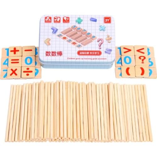 Montessori Early Education Primary Color Arithmetic Teaching Aids Boxed Digital Stick Mathematics Toys For Children
